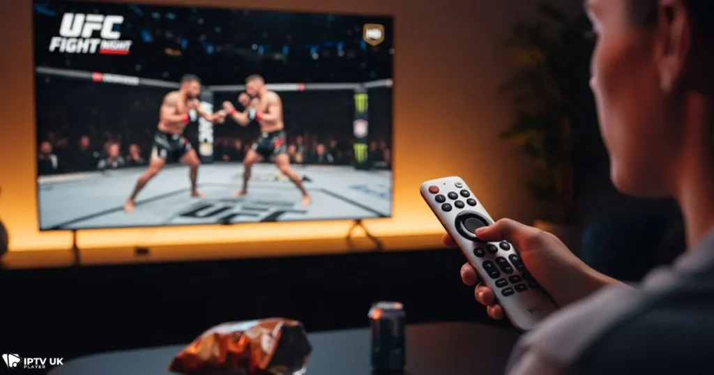 Watching UFC fight night London live on IPTV in the UK — ufc london live stream in HD.