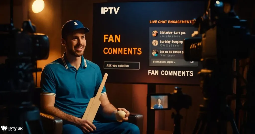 Cricket clubs using IPTV for live interviews and fan engagement through club media streaming.