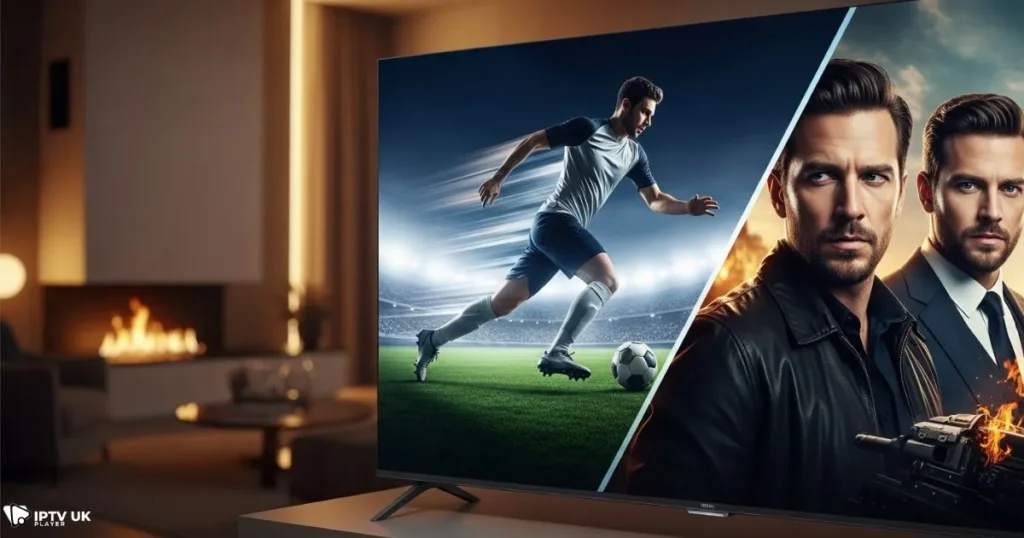 4k iptv uk streaming display showcasing the best iptv service quality and smooth performance.