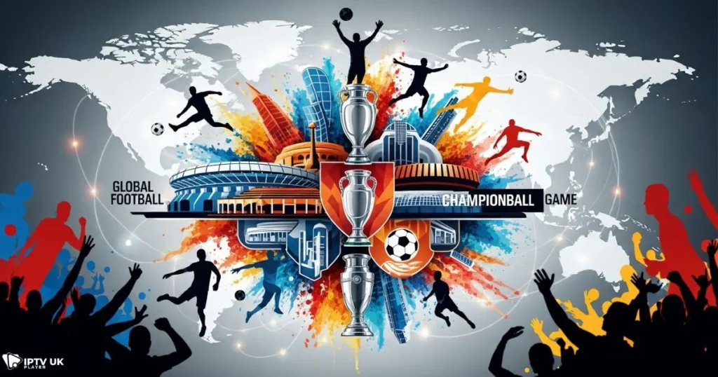 Visual representation of the leagues and competitions available through a live sports app.