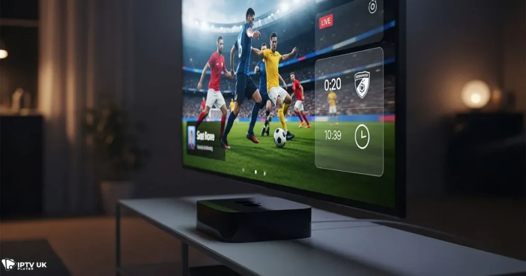 Best streaming app Apple TV used for live football IPTV viewing